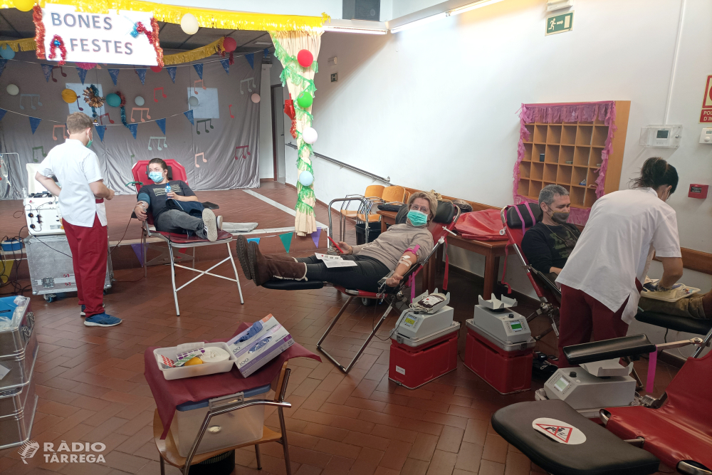 Jornada solidària a Tàrrega amb 138 donacions de sang i plasma