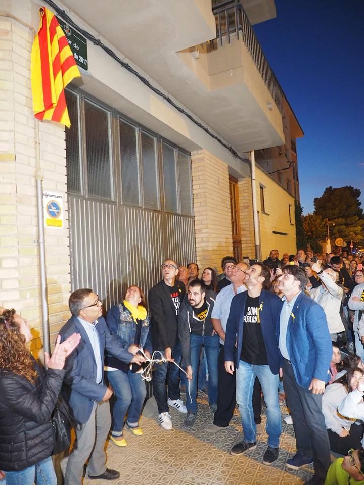 Inauguració nou carrer 1 d'octubre a Tàrrega